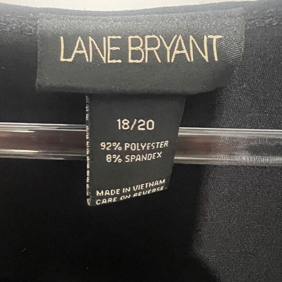 Lane Bryant Plus Size 18/20 Dress Retro Art Deco Print Fit & Flare Geometric - Picture 3 of 3